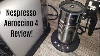 Nespresso Aeroccino 4 Milk Frother Review  Worth upgrading from the Aeroccino 3 [upl. by Ariamoy]