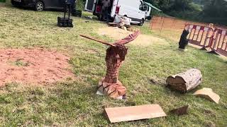 A fabulous range of wooden sculpture at Caerleon festival 2024 [upl. by Rikki478]