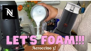 How To Foam Milk With Aeroccino 3 Make Coffee With Foam Tips amp Tricks  Easy Foamed Latte Recipe [upl. by Yemerej]