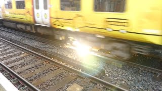 Merseyrail 507 009 making arcs at Birkdale station [upl. by Clea405]