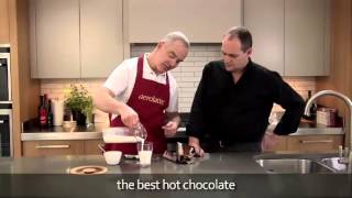 How to make a hot chocolate using an aerolatte milk frother [upl. by Cianca]