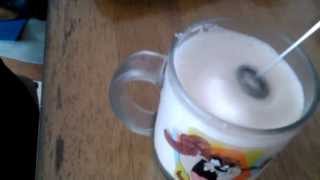 Aerolatte Review Frothing Cold Milk In Under 1 Minute [upl. by Ahsa691]